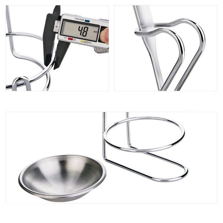 2 PCS Kitchen Detachable Stainless Steel Soup Spoon Rack Hot Pot Tableware, Number of layers (specifications): Same Direction
