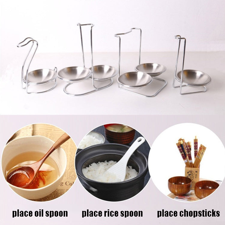 2 PCS Kitchen Detachable Stainless Steel Soup Spoon Rack Hot Pot Tableware, Number of layers (specifications): Same Direction