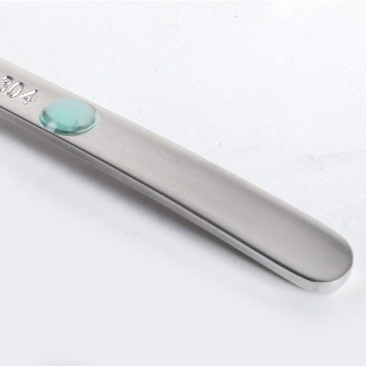 MS-217 5 PCS Stainless Steel Apple Puree Spoon Children Tableware Thickened Toothed Coffee Stirring Spoon