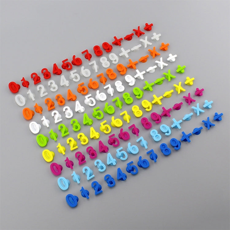 3 Sets Silicone Number Suction Cup Wine Glass Marker(Red)