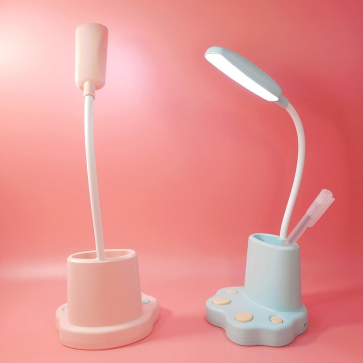 HK3321 2 PCS Multifunctional USB Pen Holder Table Lamp LED Eye Protection Bedside Reading Lamp(Yellow)