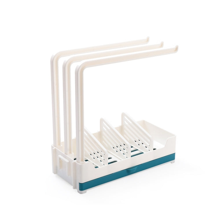 Kitchen Non-Perforated Wall-Mounted Drain Rag Rack Sponge Dish Cloth Storage Rack