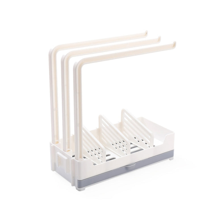 Kitchen Non-Perforated Wall-Mounted Drain Rag Rack Sponge Dish Cloth Storage Rack
