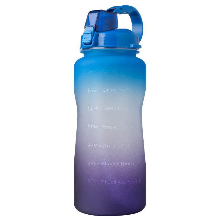 2000ml Large Capacity Portable Bounce Lid Water Bottle with Straw Tritan Material Outdoor Sports Kettle
