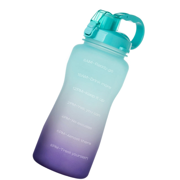 2000ml Large Capacity Portable Bounce Lid Water Bottle with Straw Tritan Material Outdoor Sports Kettle