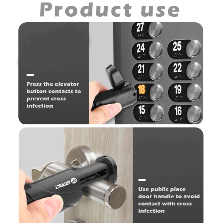 3 PCS Self-Disinfection Contact-Free Open Door Press Elevator Hand Stick