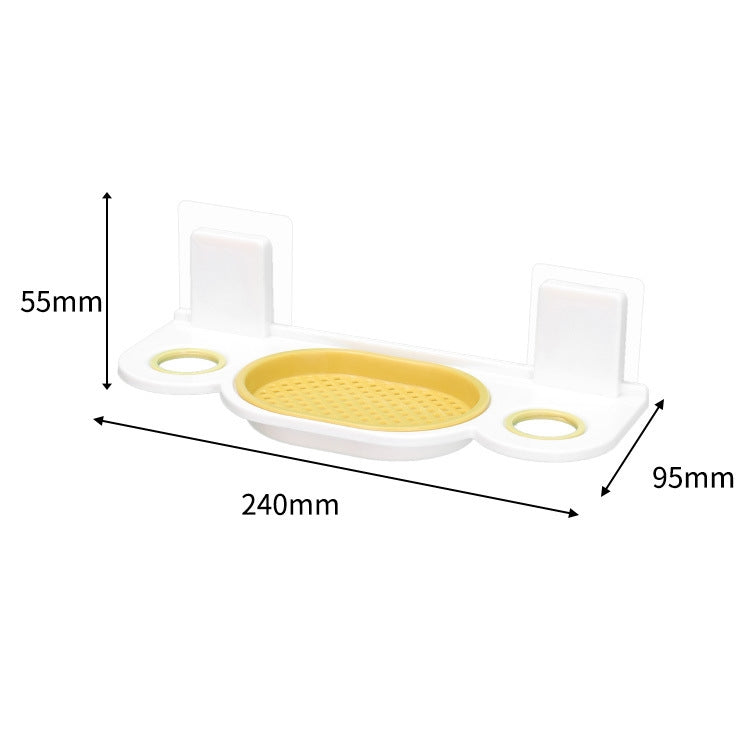 4 PCS Bathroom Shower Gel Hanger Multifunctional Bathroom Drain Soap Box