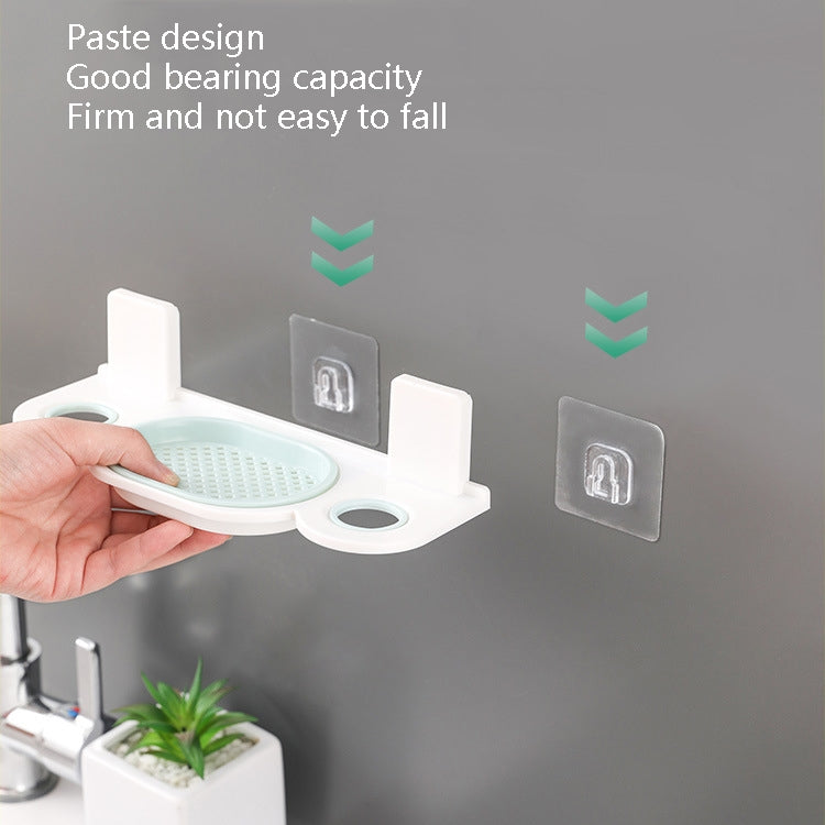 4 PCS Bathroom Shower Gel Hanger Multifunctional Bathroom Drain Soap Box