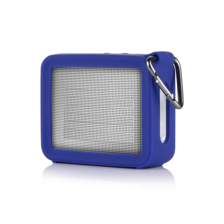 2 PCS For JBL GO2 Bluetooth Speaker Silicone Protective Case Four-corner Anti-fall Sound Case with Carabiner