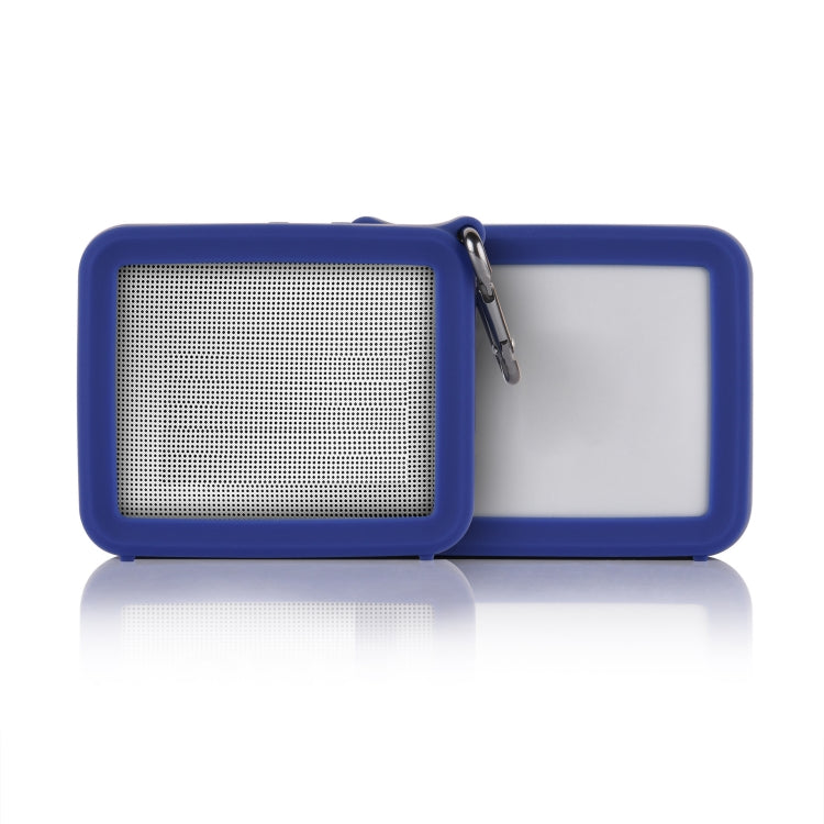 2 PCS For JBL GO2 Bluetooth Speaker Silicone Protective Case Four-corner Anti-fall Sound Case with Carabiner