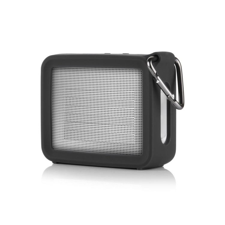 2 PCS For JBL GO2 Bluetooth Speaker Silicone Protective Case Four-corner Anti-fall Sound Case with Carabiner