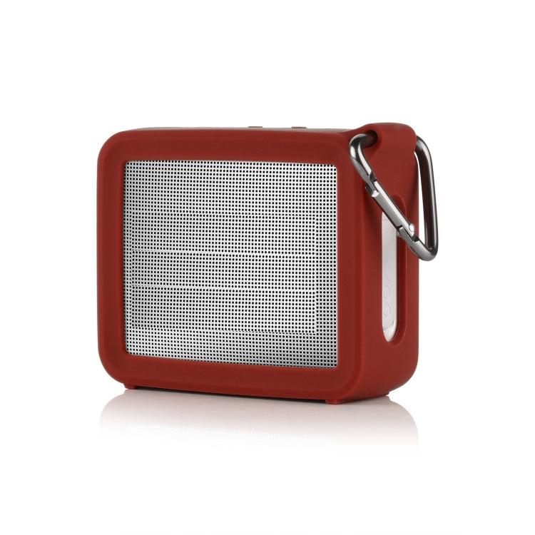 2 PCS For JBL GO2 Bluetooth Speaker Silicone Protective Case Four-corner Anti-fall Sound Case with Carabiner