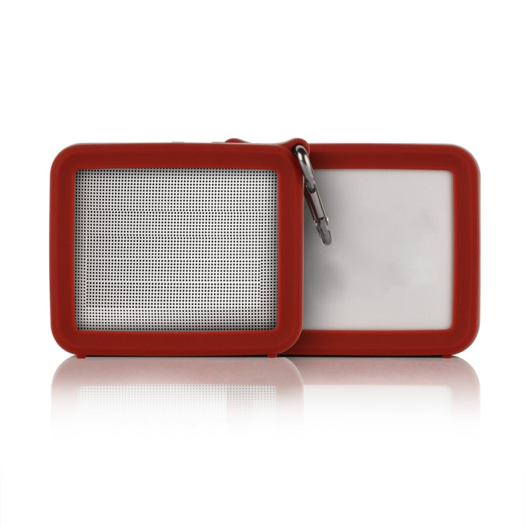 2 PCS For JBL GO2 Bluetooth Speaker Silicone Protective Case Four-corner Anti-fall Sound Case with Carabiner