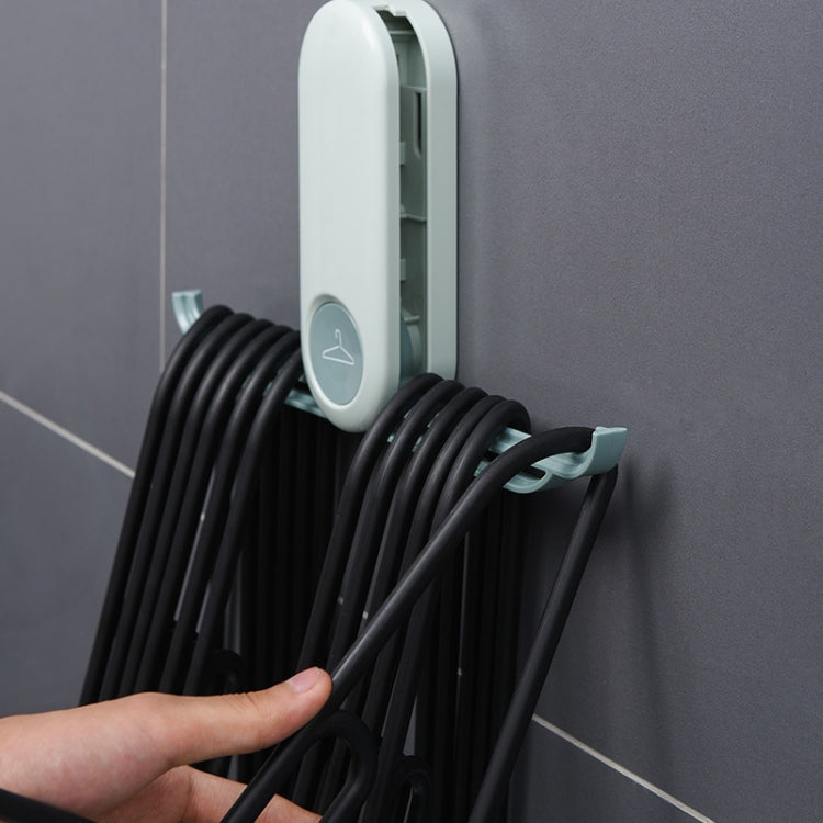 2 PCS Household Hanger Storage Rack Multifunctional Balcony Wall Hanging Foldable Hook