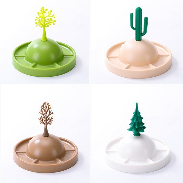 2 Sets Drain Coaster Cover Three-Dimensional Plant Multifunctional Dust-Proof Cover Glass Storage Rack