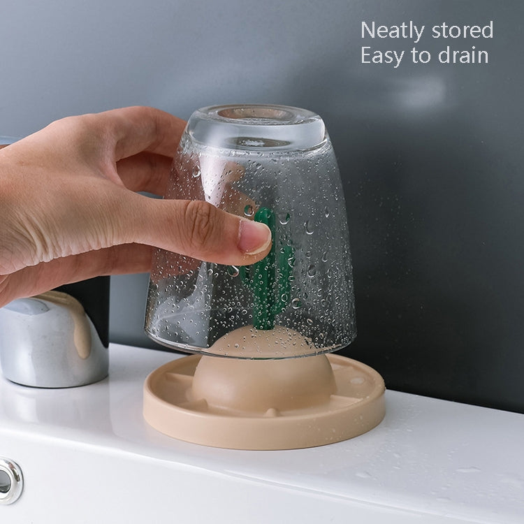 2 Sets Drain Coaster Cover Three-Dimensional Plant Multifunctional Dust-Proof Cover Glass Storage Rack