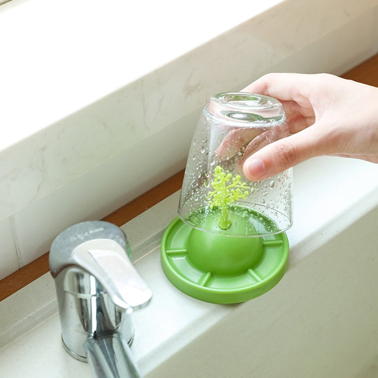 2 Sets Drain Coaster Cover Three-Dimensional Plant Multifunctional Dust-Proof Cover Glass Storage Rack