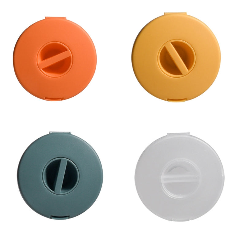 5 PCS Round Data Cable Storage Box Earphone Storage Collection Box