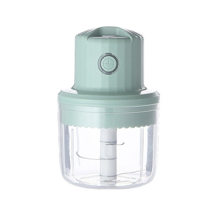 Baby Food Supplement Meat Grinder Electric Mini USB Rechargeable Mixer Small Minced Meat Garlic Masher Large (Green)