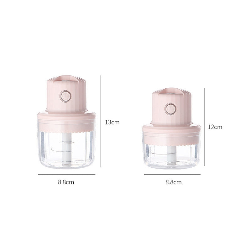 Baby Food Supplement Meat Grinder Electric Mini USB Rechargeable Mixer Small Minced Meat Garlic Masher Large (Blue)