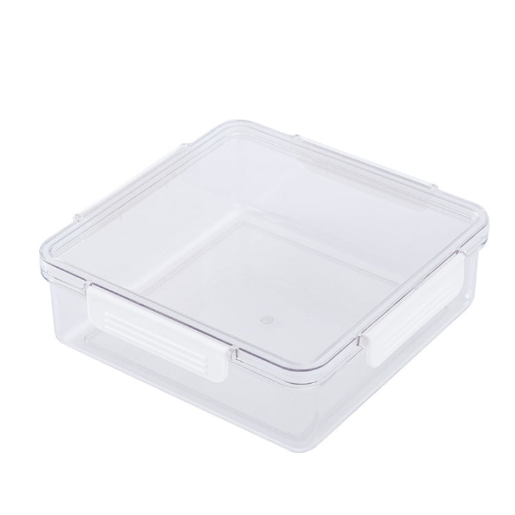 Candy Box Transparent Iving Room Snack Basin Multifunctional Moisture-Proof Plastic Household Sealed Dried Fruit Box With Lid Square Fruit Plate Without Grid