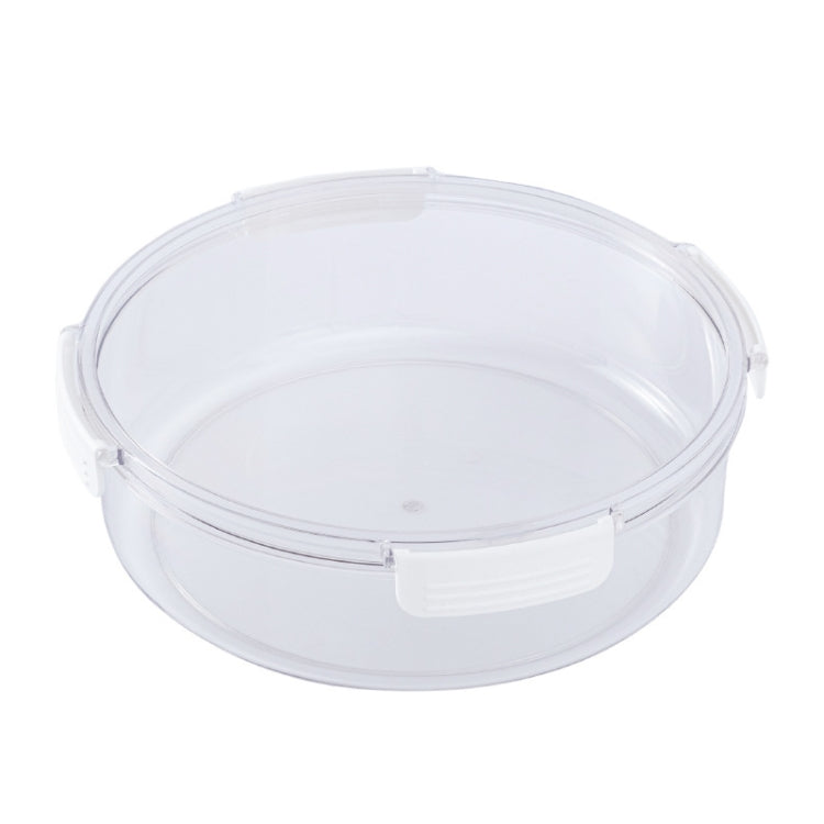 Candy Box Transparent Iving Room Snack Basin Multifunctional Moisture-Proof Plastic Household Sealed Dried Fruit Box With Lid Round Fruit Plate Without Grid