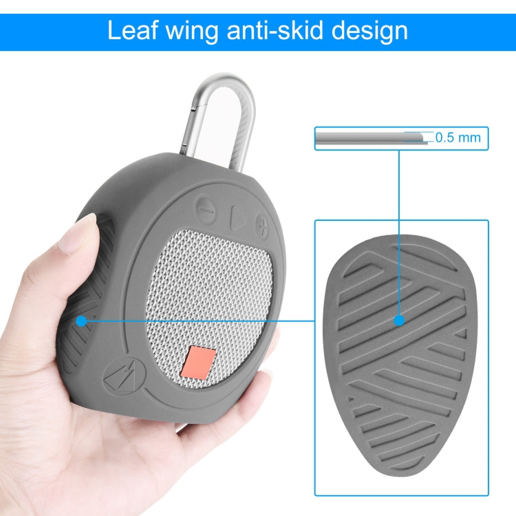 Silicone Bluetooth Speaker Protective Cover Anti-Fall Storage Cover for JBL Clip 3