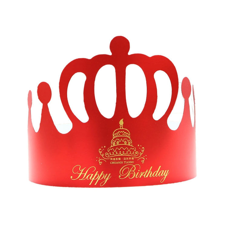 50 PCS Crown Birthday Hat Children Adult Birthday Party Cartoon Decoration Paper Hat