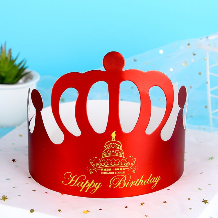50 PCS Crown Birthday Hat Children Adult Birthday Party Cartoon Decoration Paper Hat