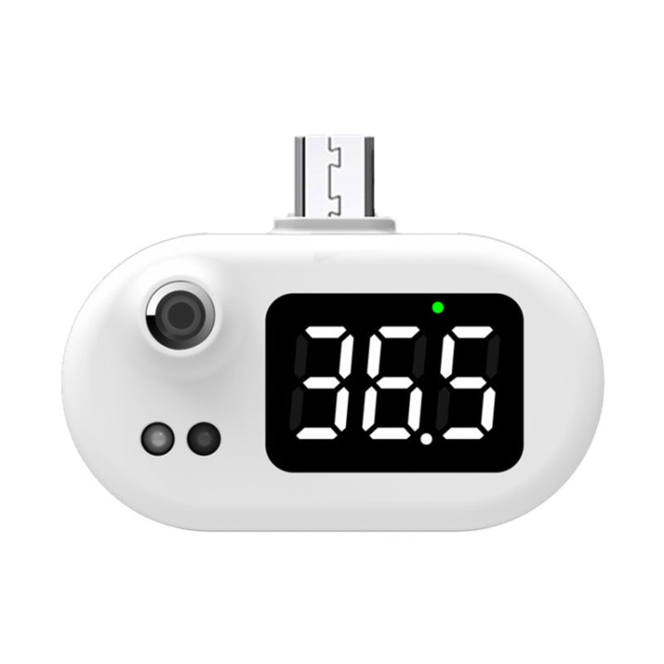 K8 Automatic Infrared Mobile Phone Smart Thermometer Non-Contact Human Body Thermometer, Specification: Android Head(White)