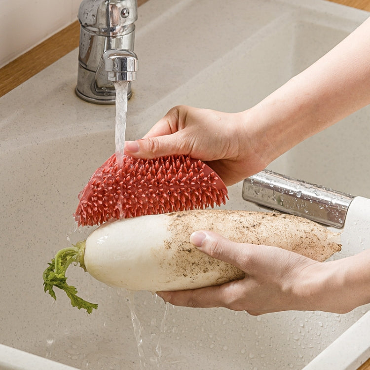 2 PCS Multifunctional Silicone Cleaning Brush Non-Oily Kitchen Cleaning Scouring Pad