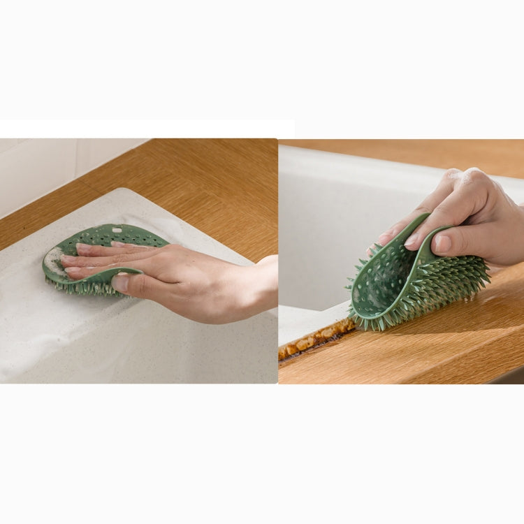 2 PCS Multifunctional Silicone Cleaning Brush Non-Oily Kitchen Cleaning Scouring Pad
