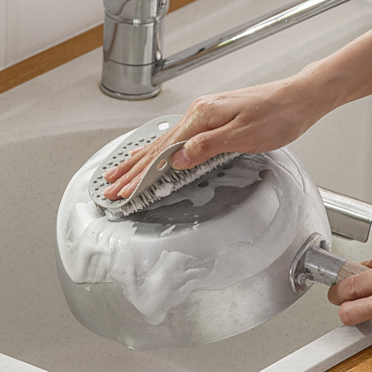 2 PCS Multifunctional Silicone Cleaning Brush Non-Oily Kitchen Cleaning Scouring Pad