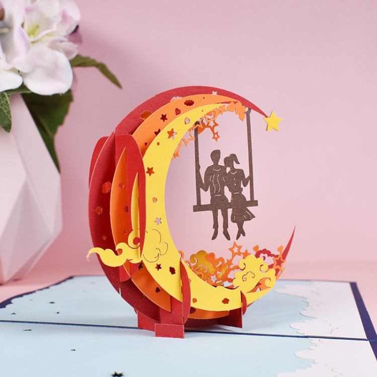3 PCS Valentine Day Greeting Card 3D Stereo Love Blessing Card