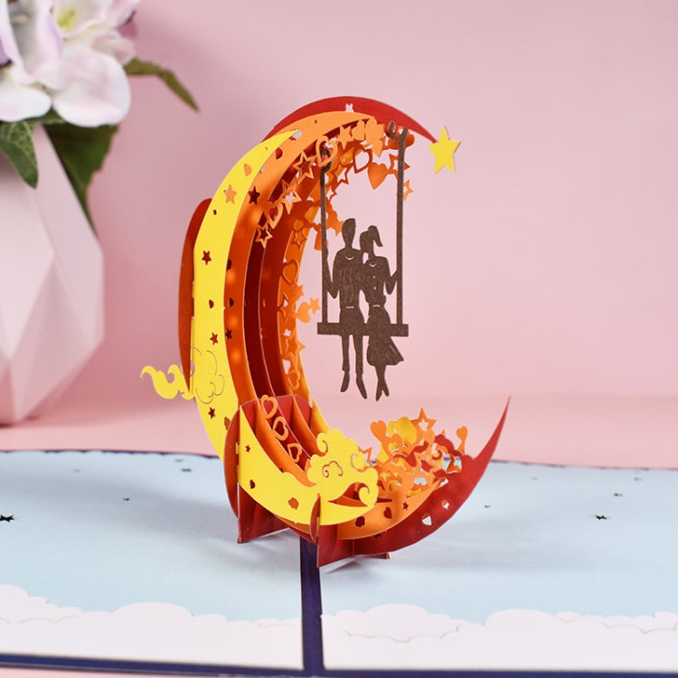 3 PCS Valentine Day Greeting Card 3D Stereo Love Blessing Card