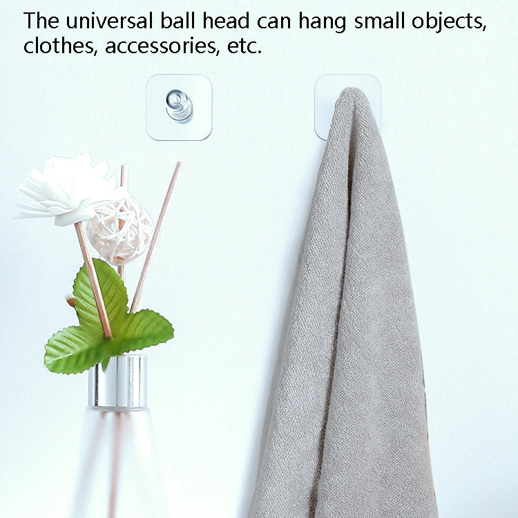 2 PCS Wall-Mounted Mobile Phone Holder Creative Sticking Multifunctional Storage Rack, Colour: Plastic White B31