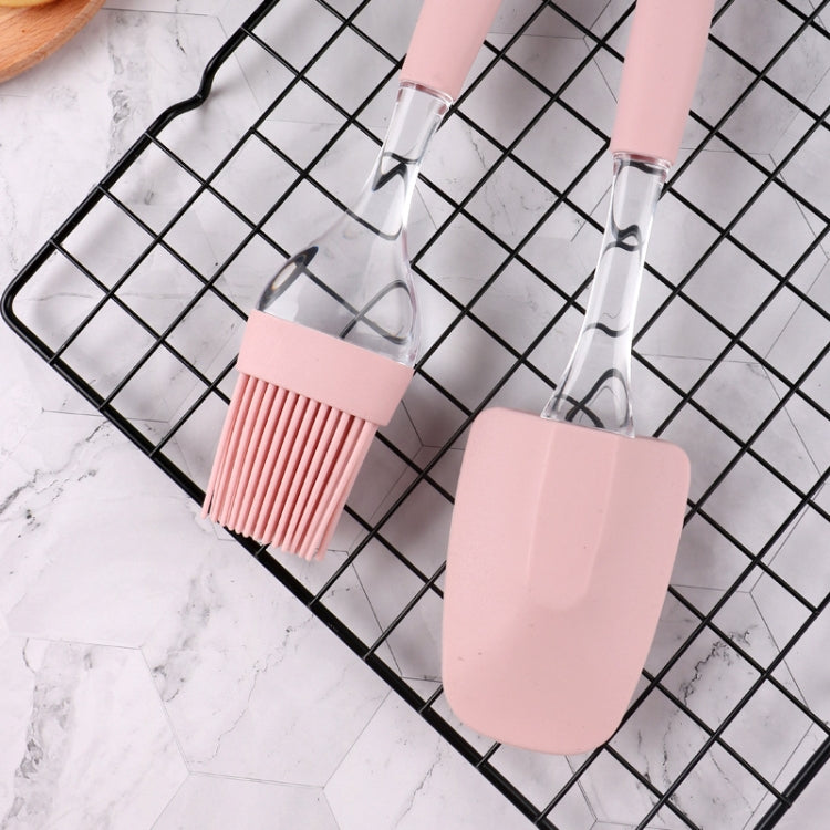 3 in 1 Silicone Baking Set DIY Plastic Rooster Handle Scraper Barbecue Brush Rolling Pin Set