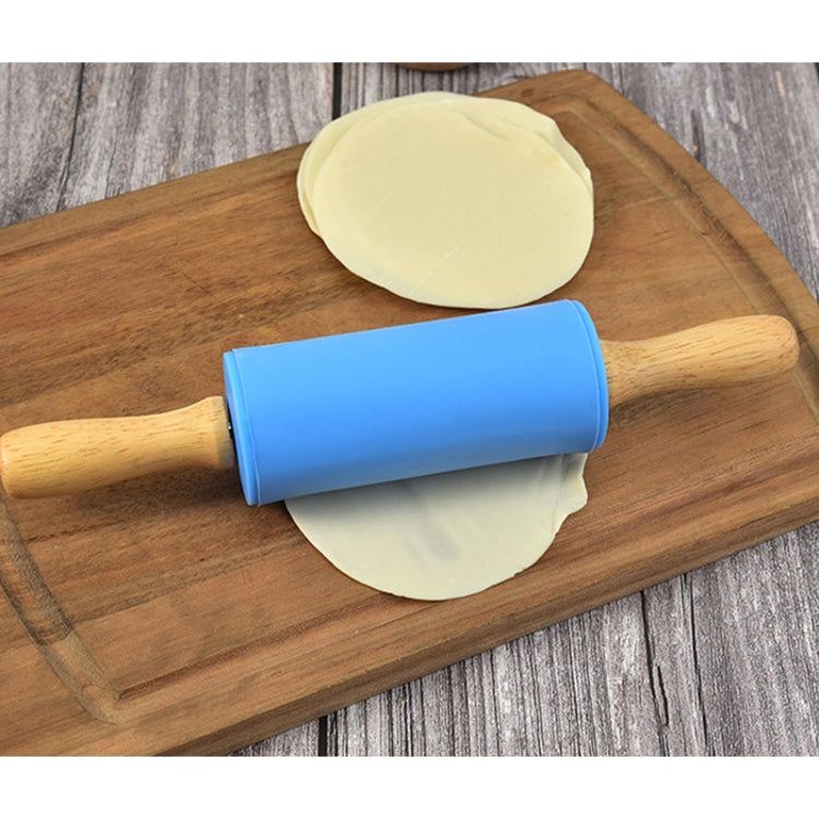 3 in 1 Silicone Baking Set DIY Plastic Rooster Handle Scraper Barbecue Brush Rolling Pin Set
