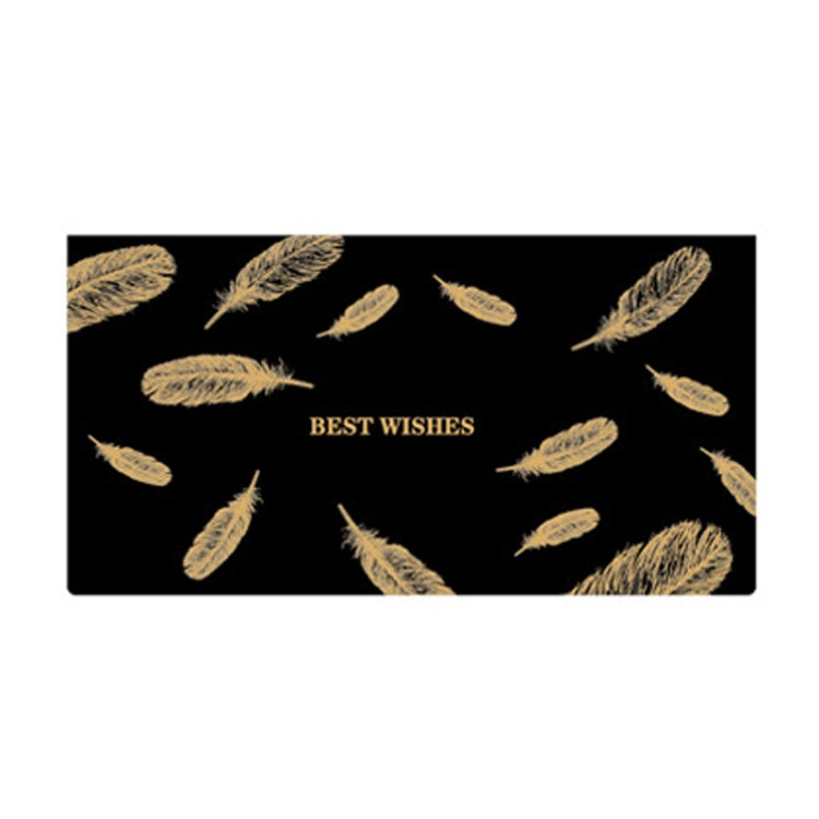 12 PCS Black Bronzing Greeting Card Holiday High-End Golden Blessing Greeting Card With Envelope