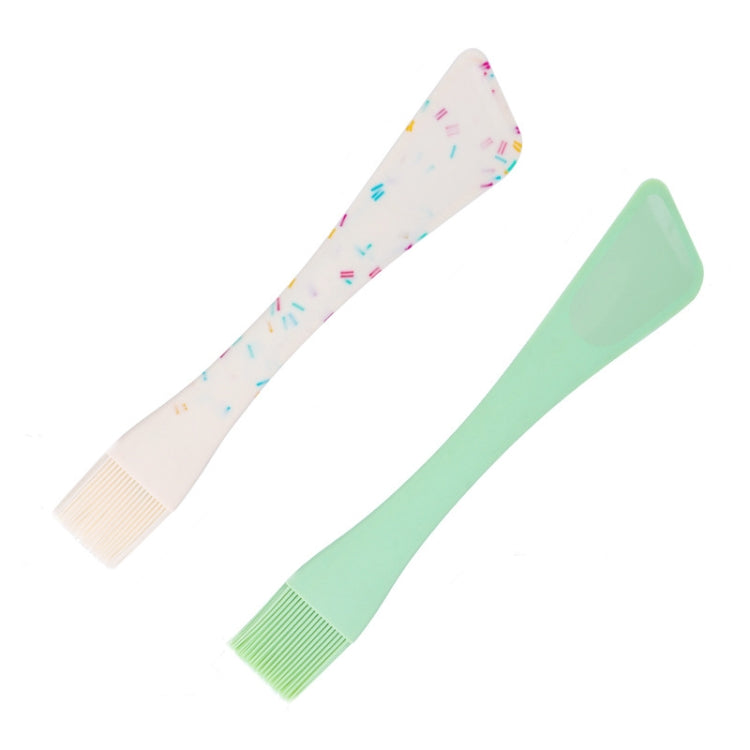 2 PCS Double-Headed Dual-Purpose Silicone Spatula Baking And Grilling Integrated Spatula Oil Brush
