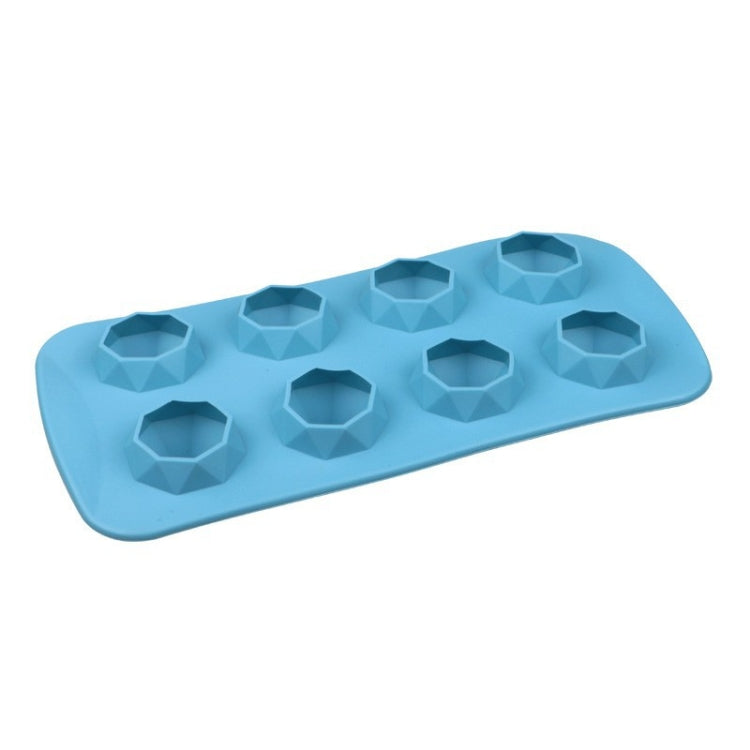 2 PCS Creative Silicone Ice Tray Mold 8 Continuous Mould Home-Made DIY Ice Tray Box, Style: Brick  (Blue)