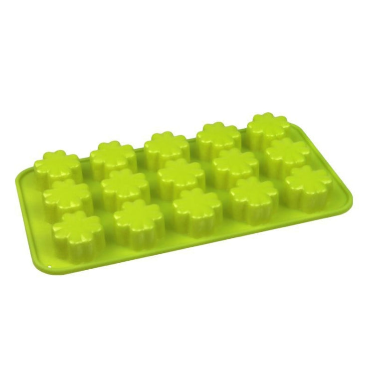 2 PCS Creative Silicone Ice Tray Mold 8 Continuous Mould Home-Made DIY Ice Tray Box, Style: Four-leaf Clover  (Green)