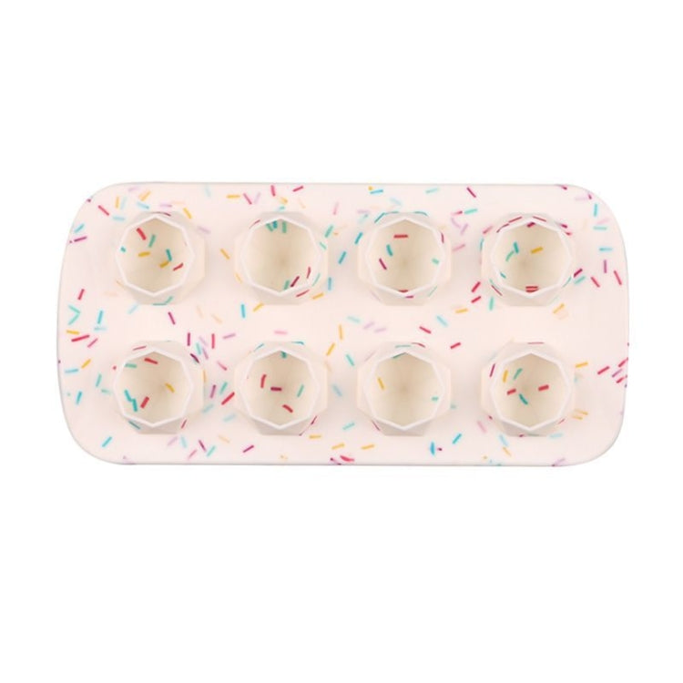 2 PCS Creative Silicone Ice Tray Mold 8 Continuous Mould Home-Made DIY Ice Tray Box, Style: Brick (Candy Color)