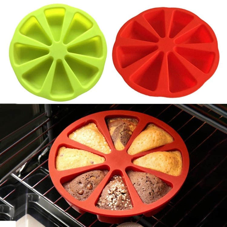 2 PCS Silicone Orange Shape 8-Point Mold Kitchen Cake Pizza Baking Model
