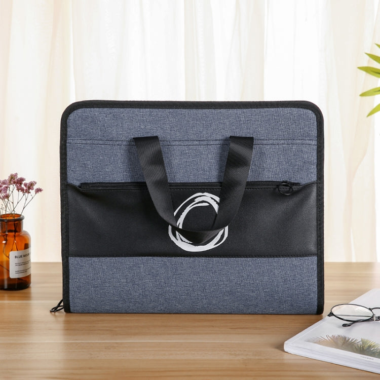 Student Insert Data Storage File Bag Waterproof 13 Grid Portable Organ Bag
