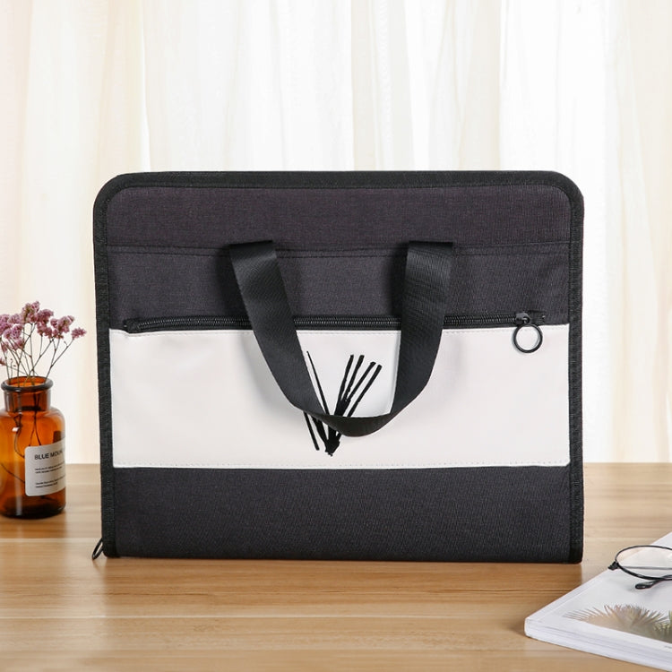 Student Insert Data Storage File Bag Waterproof 13 Grid Portable Organ Bag