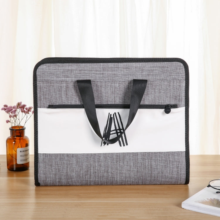 Student Insert Data Storage File Bag Waterproof 13 Grid Portable Organ Bag