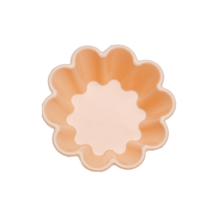 10 PCS Creative DIY Silicone Cake Cup Muffin Cup Baking Mold,Style: Flower-shaped (Macron Pink)