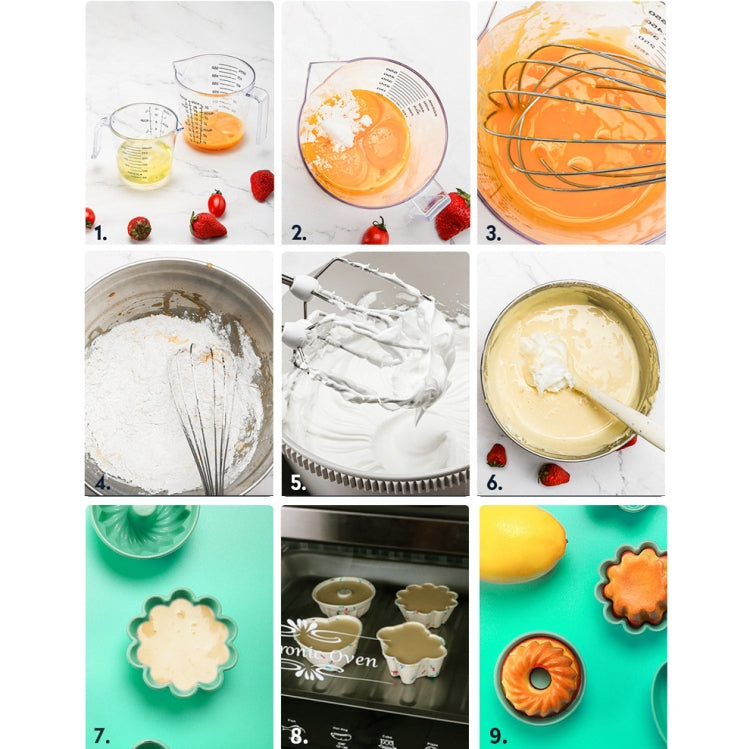 10 PCS Creative DIY Silicone Cake Cup Muffin Cup Baking Mold,Style: Bear  (Macron Pink)