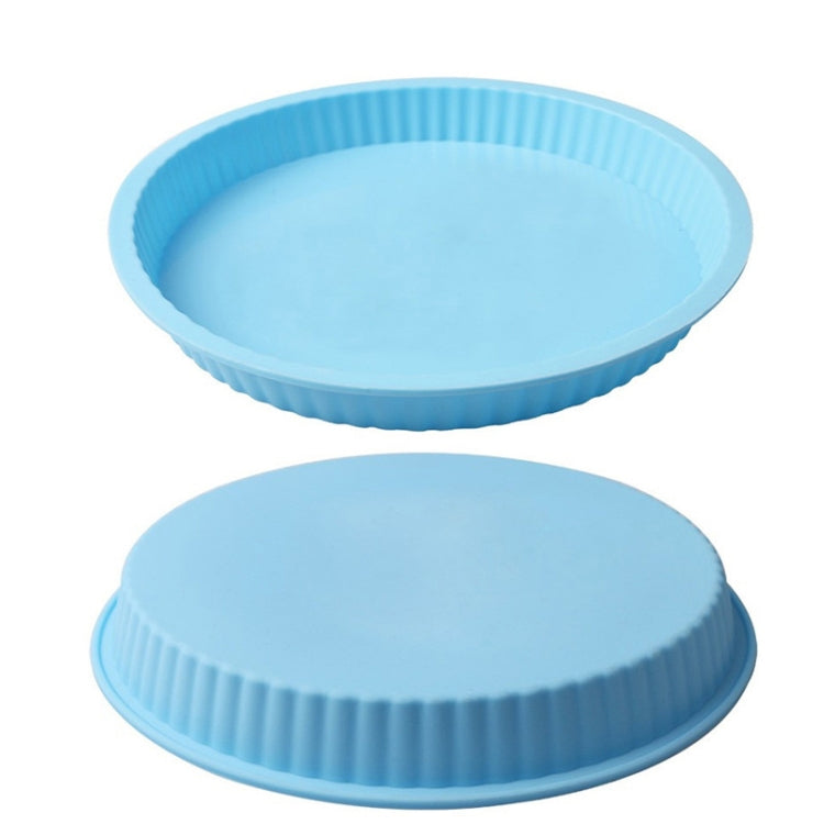2 PCS 12 inch Pizza Baking Pan Silicone Disc Birthday Cake Mold Microwave Baking Pan Random Color Delivery